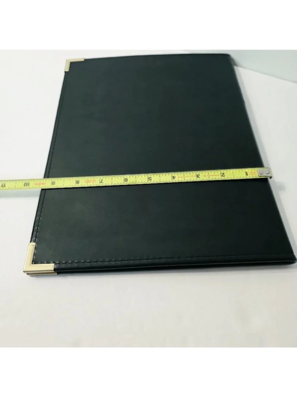 Vtg Hazel USA Black Leather Pad folio Memo Pad Holder Whirlpool Elenor R. Quote
